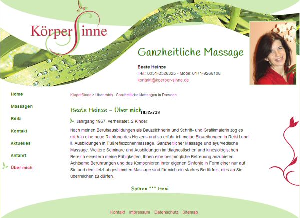 Körperarbeit mit Beratung - Ganzheitliche Massage in Dresden-Striesen